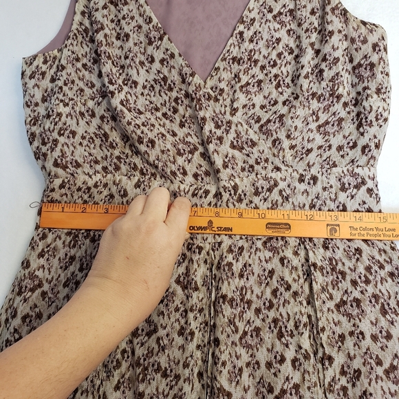 Ann Taylor Silk Dress animal print size 8 - Picture 8 of 12
